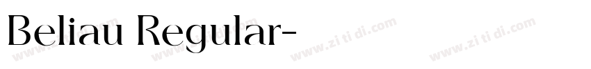 Beliau Regular字体转换